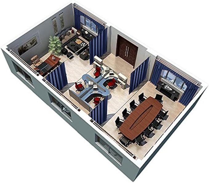 RYB HOME Extra Wide Blackout Curtain Blind Wall Panel, Energy Efficiency Privacy Screen Partitions for Cabinet/Workspace/Basement/Shelves, Wide 100 inch x Long 84 inch, Navy Blue, 1 Panel - Image 7