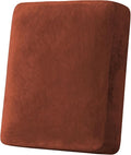 H.VERSAILTEX Velvet Stretch Couch Cushion Cover Plush Cushion Slipcover for Chair Cushion Furniture Protector Seat Cushion Sofa Cover(1 Piece Armchair Cushion Cover, Rust) by HVERSAILTEX