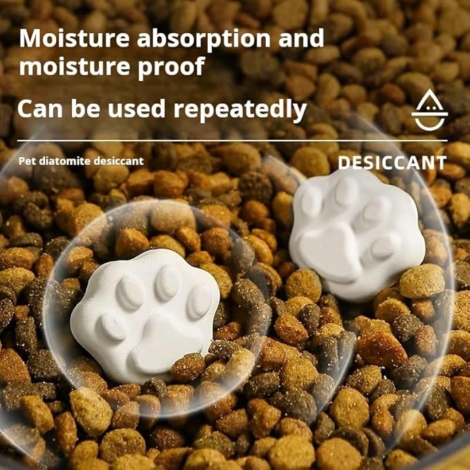 Pet Food Desiccant Strips & Cat Paw Moisture Absorbers Kitchen Items- Food-Grade Silica-Free Dry Food Storage (Strip shape [4 pieces] Food grade moisture absorption.,Large) - Image 4