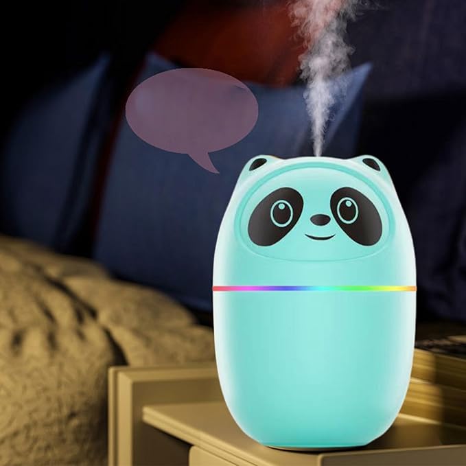 Humidifiers for Bedroom Baby,250ml Easy To Fill and Clean,Quiet Ultrasonic Mini Humidifier with 2 Mist Modes and Color Nightlight,Auto Shut-Off Desk Humidifier for Plants Nursery Home Indoor - Image 3