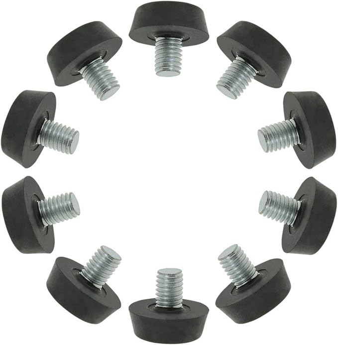 uxcell M8 x 10 x 22mm Furniture Glide Leveling Feet Adjustable Leveler Floor Protector for Table Desk Cabinet Leg 10 Pack by uxcell