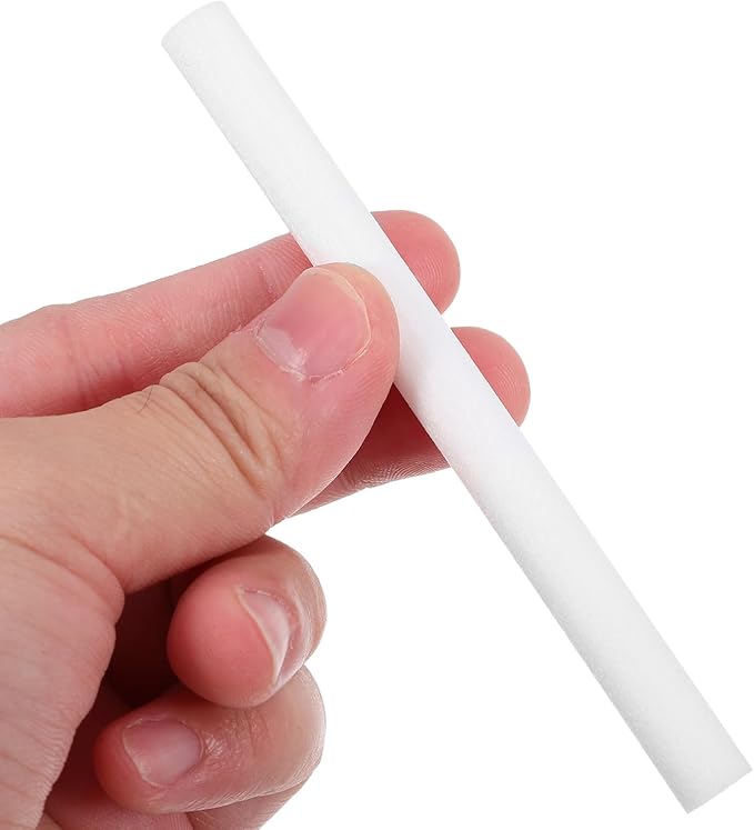 Essential Oil Diffuser Filter Cotton Core 50pcs Humidifier Diffuse Stick Refills Spa Bathroom Replacement Refill Sticks White 8x100mm - Image 2