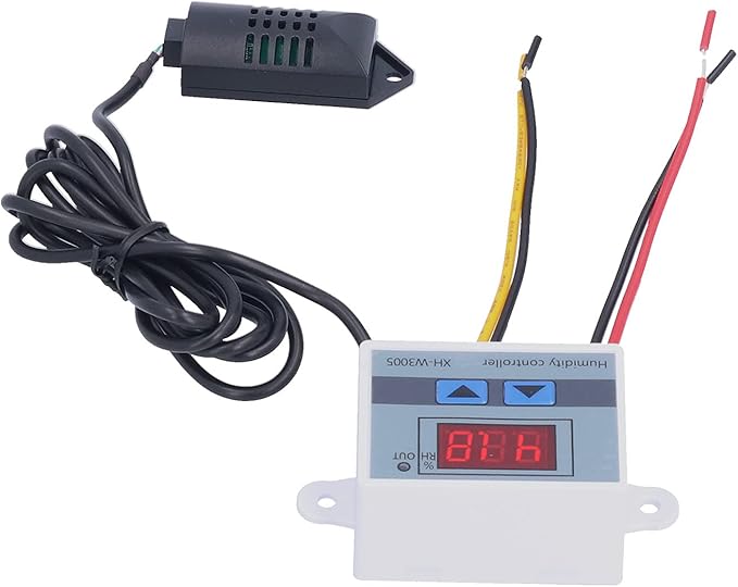 Humidity Controller for Humidifier, DC 12/24V Digital Humidistat 1-99.9% Humidity Setting, Maximum Support 12/24V 1500W Humidifier - Image 9