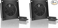 AC Infinity AIRPLATE S1, Quiet Cooling Fan System 4" with Speed Control, for Home Theater AV Cabinets (Pack of 2) by ACInfinity