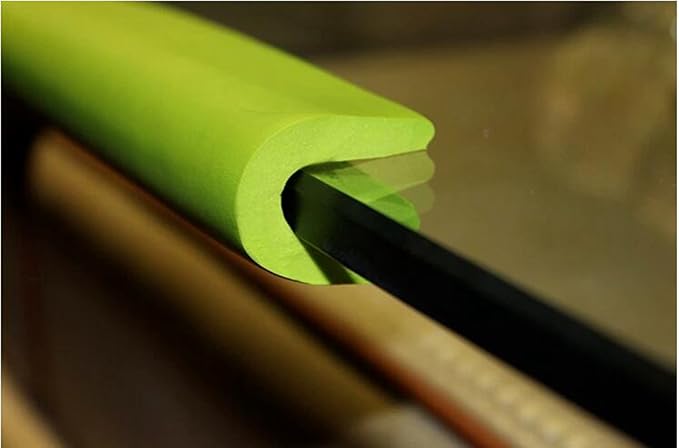 M2cbridge U Shape Extra Thick Furniture Table Edge Protectors Foam 6.5 Ft (Green) - Image 7