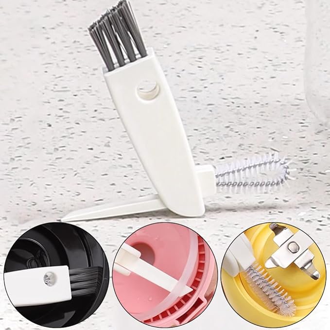 WAYUTO Portable Bottle Brush Set with Hanging Hole Blender Cleaning Brush Set Kitchen Cleaning Brush Set Travel Cleaning Brush Set for Mixers Bottles Containers Glasses Jars - Image 4