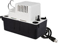 Little Giant VCMA-15ULS 115 Volt, 65 GPH, 1/50 HP Automatic Condensate Removal Pump for HVAC/Refrigeration Systems/Dehumidifiers with Overflow Detection Switch and 6-Foot Cord, White/Black, 554405 by LittleGiant