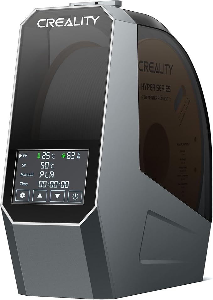 2025 New Creality Space PI Filament Dryer, 3D Printer Filament Dryer Box with 360° Heating, Upgraded Filament Dehydrator Storage Box Support Nylon ABS PETG PLA TPU 1.75/2.85mm by Creality