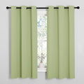 NICETOWN Curtains for Bedroom, Green Nursery Curtains Thermal Insulated, Grommet Top Blackout Drapes for Son's Room Privacy (Sage Green, 1 Pair, 42 x 63 inches) by NICETOWN