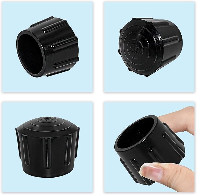Flyshop 1-3/8" 35mm Chair Leg Caps Furniture Floor Protectors Round Non-Scratch Odourless Synthetic Rubber Legs Tips 8 Pack - Image 5