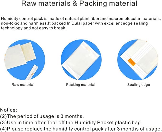 3PCS Guitar Humidifier Packs, Humidity Control Bag for Acoustic Guitar Bass Violin, Dual Way Humidification System with Cloth Bags, Automatic Regulation for Optimal Humidity Protec (3 Humidifier - Image 6