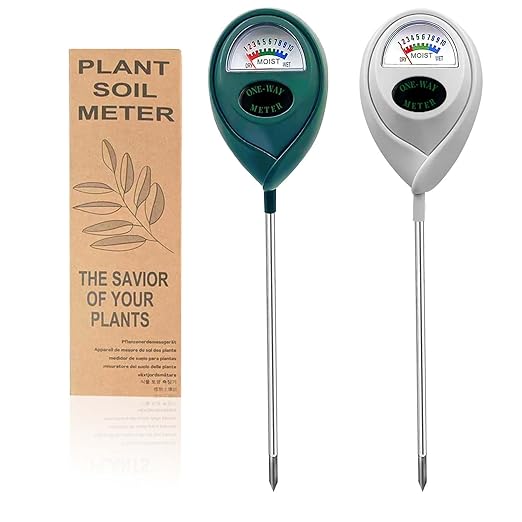 Plant Moisture Meter Soil Moisture Sensor Meter Water Monitor Hygrometer Plant Water Meter [Green + White] Soil Moisture Meter for Gardening, Farming, Plants by Unknown