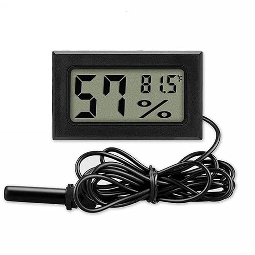 Mini Digital Thermometer, Humidity Meter, Hygrometer, and Hydrometer: Digital Temperature and Humidity Monitor for Reptile Incubator Brooders, Garden, Greenhouse, Fridge, Experiment use by WaleMorn