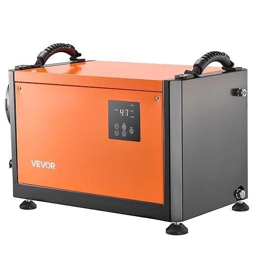 VEVOR 70 Pints Commercial Dehumidifier with Pump, Portable Crawl Space Dehumidifiers for Basement Storage Room Industrial, Auto Defrost/Drainage, Heavy-duty Galvanized Steel, with 2 Drain Hoses - Image 9