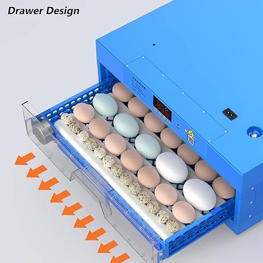 Automatic Eggs Incubator, Large Incubators for Hatching Eggs with Automatic Egg Turning & Temperature Control, Poultry Hatcher Machine for Chicken Duck Goose Quail Bird (192 Eggs) - Image 5