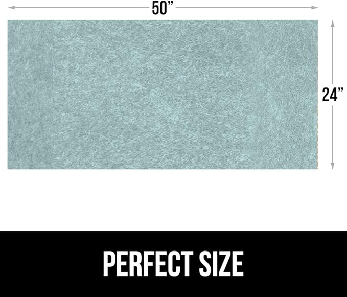 GORILLA GRIP LeakGuard Non-Adhesive Under Sink Mat for Kitchen Cabinet, 24x50, Waterproof Quick Dry Shelf Liner, Durable Absorbent Felt Mats for Bathroom Sinks, Cabinets, Dresser, Easy Trim, Spa Blue - Image 7