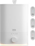Everlasting Comfort 6L Top Fill Humidifier for Bedroom – Quiet, Easy to Fill & Clean, 60HR Runtime, Night Light, Timer, Ultrasonic Cool Mist, Auto Shut-Off, Essential Oil Compatible - White by EverlastingComfort