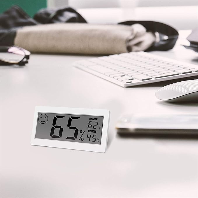 Digital Thermometer Indoor Hygrometer Room Temperature Monitor Humidity Gauge with Big Screen Stand Wall Hanging Magnet Greenhouse House Kitchen Car - Image 7