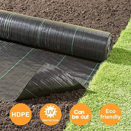 Petgrow Heavy Duty Weed Barrier Landscape Fabric for Outdoor Gardens, Non Woven Weed Blockr Fabric - Garden Landscaping Fabric Roll - Weed Control Fabric in Rolls（5FTX300FT） - Image 4