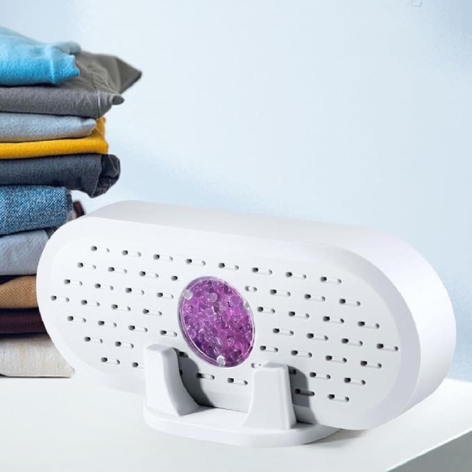 Small Dehumidifier, Portable Mini Humidity Absorbers, ABS 5W 6V Effective White Electric Dehumidifiers for Closet Shoe Cabinet - Image 9