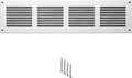 14x2 Vent Cover (Duct Opening) - White HVAC Return Air Grille for Wall and Ceiling - Metal AC Vent Cover with Mesh - Rectangular Ventilation Register - External Dimensions: 15.75" W x 3.94" H by TURvent