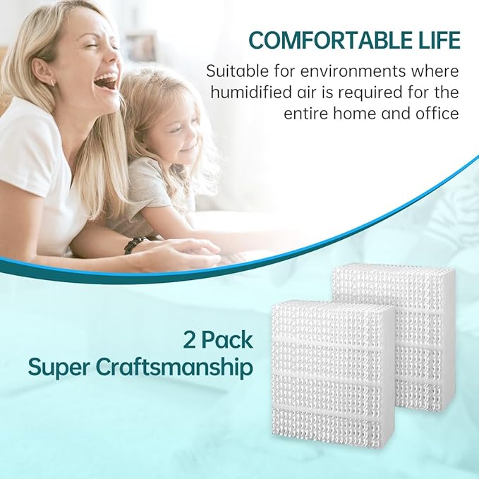 EP9800 1043 Super Wick Humidifier Replacement Filter Evaporative for AIRCARE EP9700 EP9500 SS390DWHT 821000 826000 826800 Bemis Space Saver 800 Series Essick Air EP9R-Series 2 Packs - Image 6