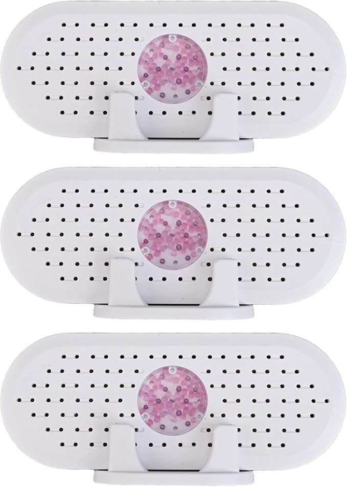 Portable Electric Mini Air Dryer USB Charging Reusable Moisture Absorbent Dehumidifier Compact Design White Plastic For Closets Cabinets Shoe Racks Bookshelves Home Office Travel Easy To Use(3 pcs) by Unknown