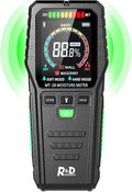 Pinless Moisture Meters Non-Invasive Digital Wood Moisture Tester Water Leak Detector for Wall,Lumber, building,Firewood,Humidity Tester (Black) by RDINSCOS