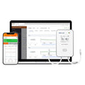 Elitech 2.4GHz/5GHz WiFi Real-Time Temperature Humidity Monitor, Dual Channel Remote Data Logger, Cloud Data Storage, SMS/Email/APP/Web Alarm, Warehouse, Pharmacy, RCW-360Pro-W-DC-5Pack by Elitech