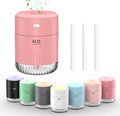 SZO Portable Mini Humidifier, 500ML USB Personal Cool Mist Humidifiers for Bedroom Office Travel Desk, Whisper Quiet 20dB with 2 Mist Modes & Auto Shut-Off, Small Desktop Humidifier(Pink) by SZOLLC