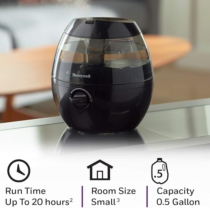 Honeywell HUL520B Mistmate Cool Mist Humidifier Black With Easy Fill Tank & Auto Shut-Off, For Small Room, Bedroom, Baby Room, Office - Image 5