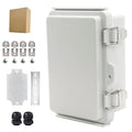 Waterproof Electrical Box Junction Box Weatherproof IP67 ABS Plastic Enclosure Switch Router Project Box Electronics Enclosure with Mounting Plate Wall Bracket Grey 5.9"x3.9"x2.8" by YETLEBOX
