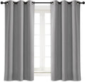 NICETOWN Blackout Curtain Blind for Bedroom Thermal Insulated Grommet Blackout Room Darkening Drape/Drapery (Single Panel, W42 x L63 inches, Silver Grey/Gray) by NICETOWN