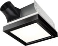 Broan® 110 CFM Decorative Bathroom Exhaust Fan with LED Light and Matte Black Trim, ENERGY STAR® certified by Broan-NuTone