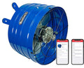 Quietcool AFG SMT PRO-2.0 Smart Attic Fan for Gable Vents - 1945 CFM - Smart App Control - Thermostat & Humidistat - 20ft Power Cord - Plug-and-play - Two Speed by QuietCool
