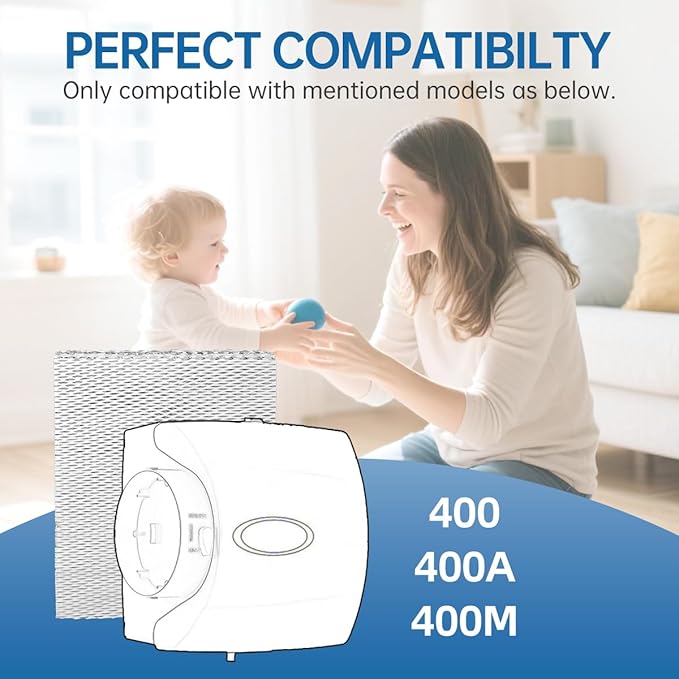 45 Water Panel Humidifier Filter Replacement Evaporator Compatible with Aprilaire H445EZ1A 4788 Maintenance Kit Filter or 400 400A 400M 400KZ 400MKZ Part #45 Pack of 2 - Image 3