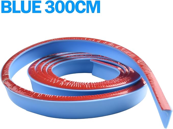 Shower Water Retention Strip - Silicone Multi-Color Water Containment - Fits Various Shower Areas for Bathroom Use(Blue 300cm) - Image 4