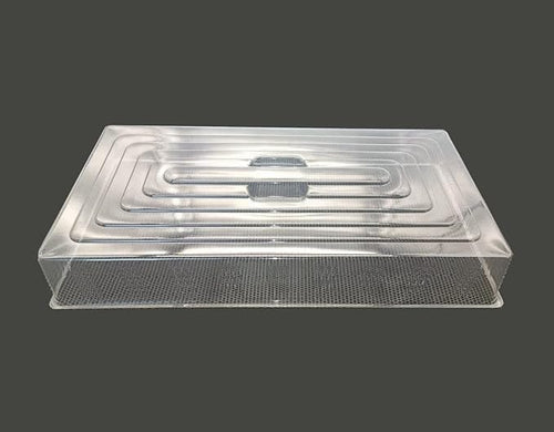 10 Pcs Humidity Dome, Plastic Clear Seed Starter Dome 1020 Tray Covers Humidifying and Insulating for Greenhouse Germination and Garden Growing (21.5"×11.5", 3.15" Height, 10-Pack) by RooTrimmer