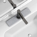 15.8" x 4" Stone Faucet Mat for Kitchen Sink, Quick Drying Diatomite Sink Tray, Faucet Sink Splash Guard for Prevents Moisture Buildup (Light Gray) by Unknown