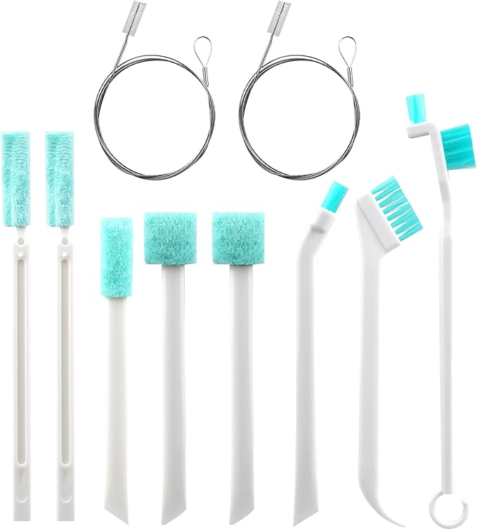 10-PCS Ice Maker Cleaning Brush Set, Small Cleaning Brushes Set & Crevice Household Cleaning Tool - Ideal for Ice Makers, Home Appliances,Tiny Detail Scrub Cleaner Tool - Image 7