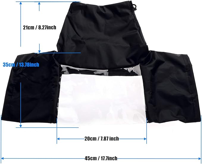 WANBY Waterproof Camera Rain Cover Professional Soft Black Camera Rain Covers for All DSLR SLR Cameras - Image 3