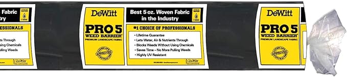 Dewitt 6-Pack Pro-5 Weed Barrier Fabric 5 oz, 6 x 250 Feet – Heavy-Duty Woven Landscape Ground Cover Mat for Raised Garden Bed, Greenhouse Gardening, Outdoor Landscaping, and Commercial Planting - Image 2