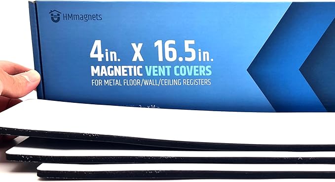 Powerful Magnetic Vent Covers (3-Pack) That Will Never Fall Off (Upgraded Design) - for Sealing Floor/Wall/Ceiling Registers of Width 3.25" to 4", Length 15.25" to 16" | Vent Not Included | White - Image 7