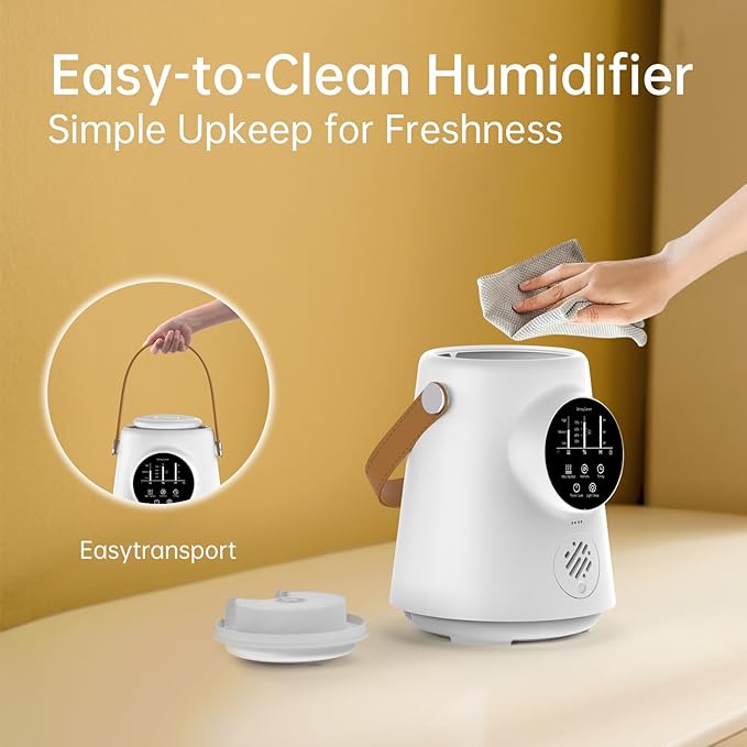 YOGIN Baby Humidifier for Bedroom Nursery – 2.5L Ultrasonic Cool Mist, Ultra-Quiet & Safe for Sleep, Auto Shut-Off, Adjustable Mist, Easy Clean, BPA-Free, for Baby and Kids Room - Image 8