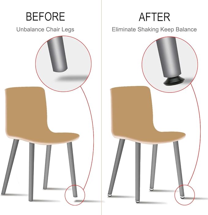 uxcell M8 x 25 x 40mm Screw on Furniture Glide Leveling Feet Floor Protector Pad Adjuster for Cabinet Chair Leg 8 Pack - Image 5