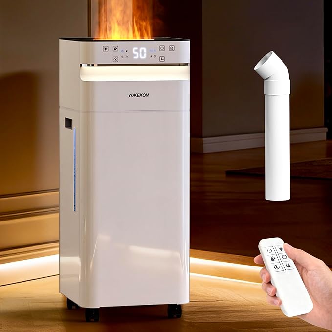 YOKEKON Humidifier Large Room 22L/5.8gal, 2500sq.ft Whole House Humidifiers for Home, Large Humidifier for Bedroom, Cool Mist Humidifiers for Bedroom Living Room Plants Office Commercial Area, White by LeaderofLightLuxuryHomeAppliances