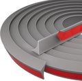 39 Inch Shower Threshold Water Dam Barrier Door Bottom Seal Strip, Silicone Rubber Kitchen Splash Guard, Corner Dam Water Retaining Strip for Countertop, Shower, Bathroom(Grey) by Cuysfead