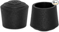 Flyshop 7/8", 22 mm, Patio Round Chair Leg Caps, Furniture Table Feet Covers Floor Protectors, Non-Marking Frosted Synthetic Rubber Legs Tips, 8 Pack, Black by Flyshop