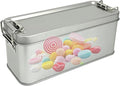 Metal Tins With Lids | Rectangular Storage Container - Rectangular Small Metal Box with Lid - for Cosmetics Candy Cookie Home Office Travel Jewelry Pen Eraser by Unknown