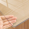 Clear PVC Tablecloth Rectangle - 1.5mm 31*39in Waterproof Desk Protector Mat Heavy-Duty, Non-Slip for Dining Table, Office, Parties (1-Pack) (80x100cm PVC tablecloth 1.5mm transparent ) by Unknown